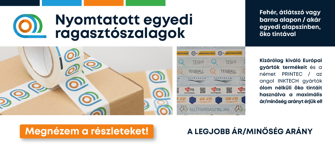 Nyomtatott egyedi ragasztószalagok