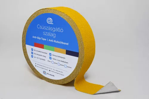 Felületre alakítható csúszásgátló szalag-Sárga-150mm x 18.3m-Sárga