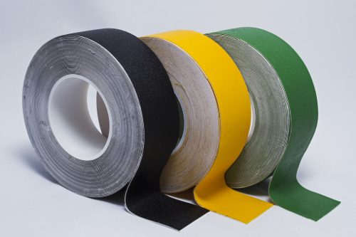 Normál érdességű, gumiszerű-50mm x 18,3m-Fekete csúszásgátló szalag