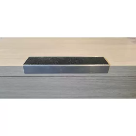   GRP Csúszásgátló alumínium lépcső élvédő, fekete, 400x65x25mm
