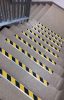 GRP Csúszásgátló alumínium lépcső élvédő, sárga, 400x65x25mm