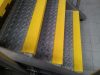 GRP Csúszásmentes lépcső élvédő - Ipari-55mm x 55mm x 400mm-sárga RAL 1003