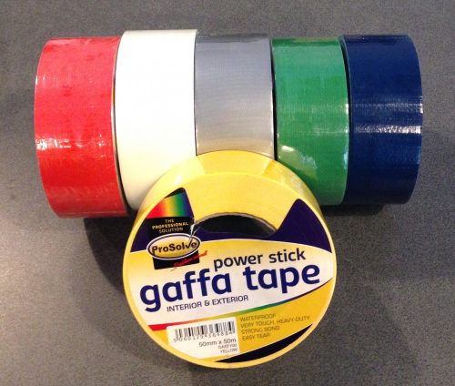 ProSolve Gaffa tape szövetszalag-50mm x 50m-Fekete