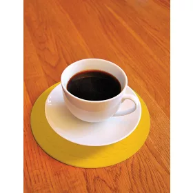Tenura kör alakú poháralátét-14cm-Sárga