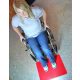 Tenura Floor Mat csúszásgátló szőnyeg, 60x45cm-60cm x 45cm-Piros