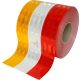 ECE104 Prizmás fényvisszaverő szalag teherautóra-50mm X 1m-Piros