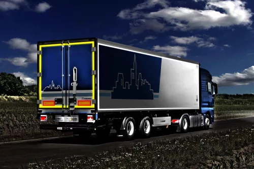 ECE104 Prizmás fényvisszaverő szalag teherautóra-50mm x 50m-Fehér