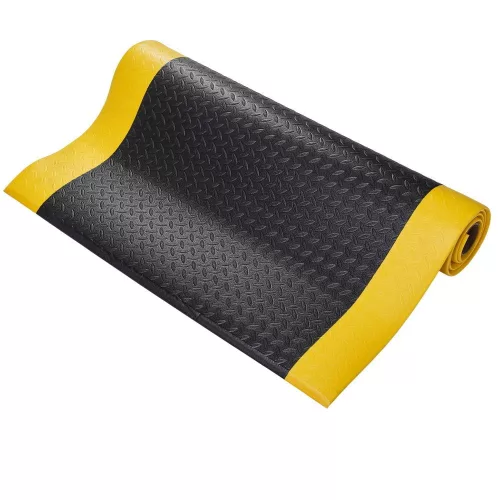 Orthomat Diamond Fáradáscsökkentő Szőnyeg-0.9m x 18.3m-fekete-sárga