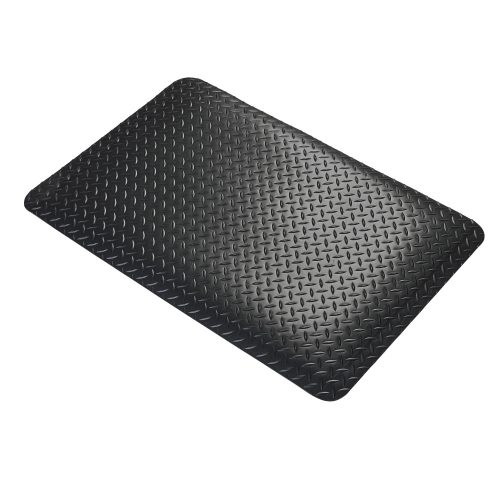 DeckPlate Ipari Álláskönnyítő Szőnyeg szőnyeg-0.6m x 1fm-fekete