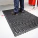 RampMat körmintás gumiszőnyeg-0.8m x 1.2m-fekete
