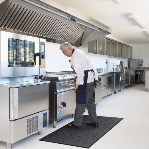 Hygimat homogén álláskönnyítő szőnyeg - 0,9m x 1,8m - fekete