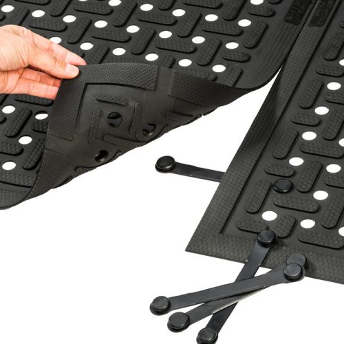 K-Mat konyhai álláskönnyítő csúszásmentes szőnyeg-0.65m x 0.85m-fekete