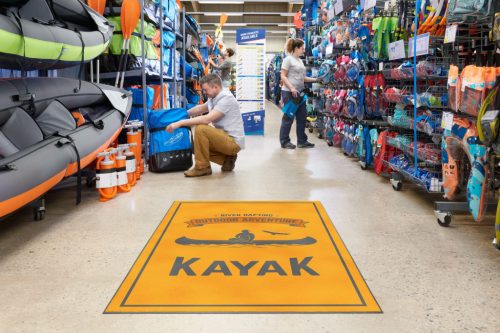 Jet-Print Light többfunkciós logózott szőnyeg, 0,75m x 0,85m-színes