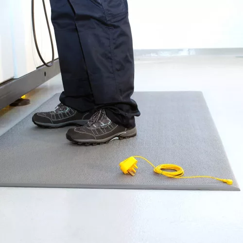 CobaStat ESD Álláskönnyítő szőnyeg-0.6m x 0.9m-szürke