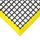WorkStation Szőnyeg- Lábrács, élkerekített-0,6m x 1,2m-fekete-sárga