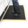 WorkStation Szőnyeg- Lábrács, élkerekített-0,9m x 1,2m-fekete-sárga