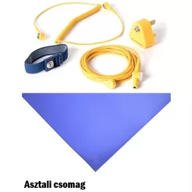 BenchStat Asztali ESD csomag, 0,6 x 1fm kék