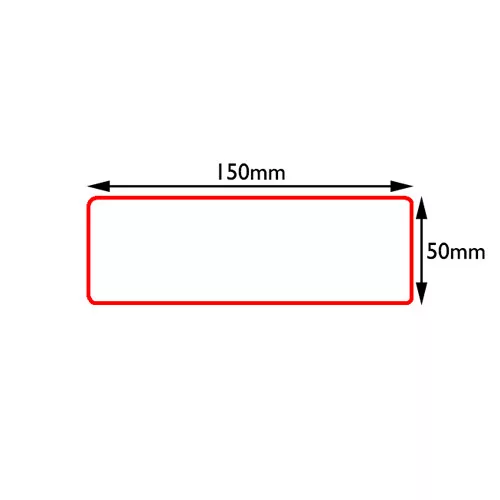 I alakú raklapjelölés, PermaLine, 0,9mm vastag-50mm  x 150mm-Zöld