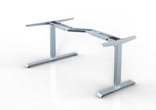 BeActive L-Shape Elektromos Állítható Asztalkeret-1600mm - 1800mm-Fehér