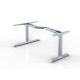 BeActive L-Shape Elektromos Állítható Asztalkeret-1600mm - 1800mm-Fehér
