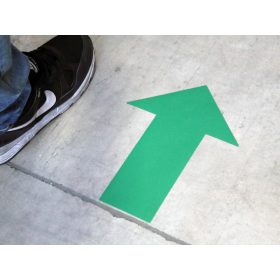   Nyíl alakú jelölés, LeanGrip 0,6mm vastag-100mm x 200mm-Sárga