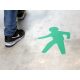 Walking man ipari jelölés, LeanGrip 0,6mm vastag-328 x 500mm-Sárga