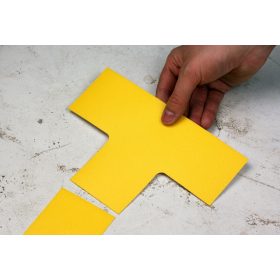 T-kapcsolati elem, LeanGrip 0,6mm vastag-50mm-Sárga