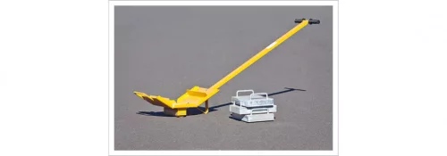 Ideiglenes útburkolati szalag NM profil-120mm x 75m-Sárga