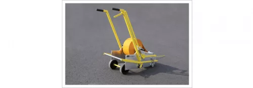 Ideiglenes útburkolati szalag NM profil-150mm x 75m-Sárga