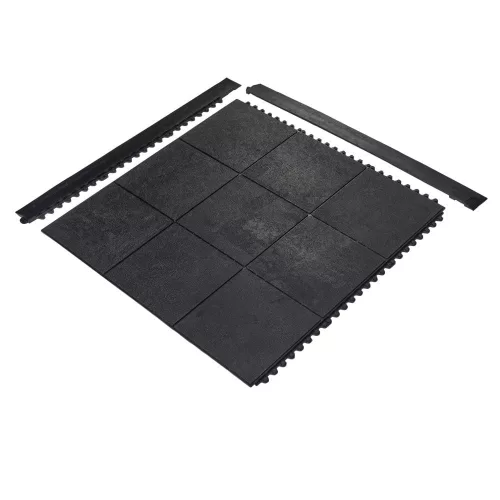 Solid Fatigue-Step, álláskönnyítő szőnyeg fekete, 0,9m x 0,9m