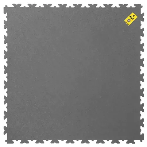 Ecotile-ESD-X7, modulos padlóburkolat földelési csatlakozóval, 50x50cm, kék