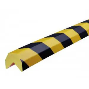 Biztonsági sarokvédő profil AA típusú-1m - AA-fekete-sárga