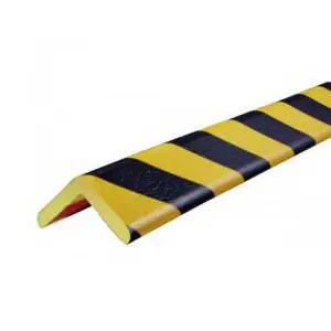 Biztonsági sarokvédő profil H+ típusú-1m - H+-fekete-sárga