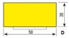 Biztonsági felületvédő profil D típusú-1m - D-fekete-sárga