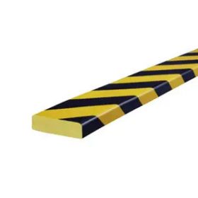   Biztonsági felületvédő profil S típusú-1m - S-fekete-sárga