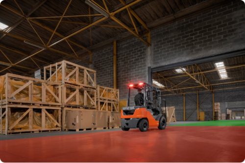 Targonca ütközésgátló rendszer