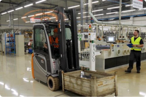 Targonca ütközésgátló rendszer