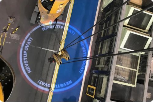 LED teherjelölő darukhoz