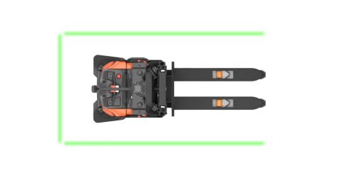 Targonca biztonsági dupla vonallámpa