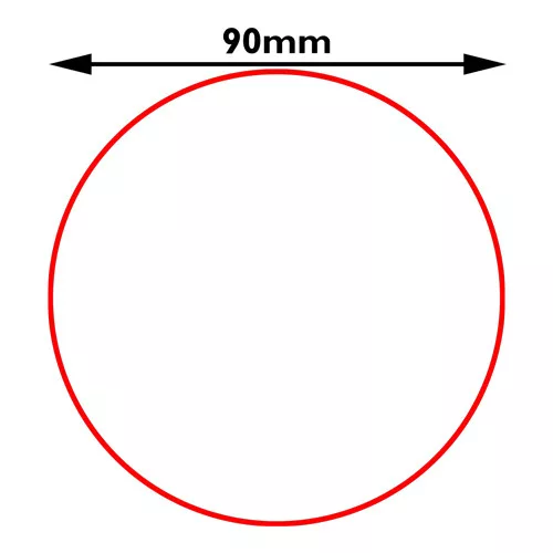 Kör alakú PermaLine, padlójelölő, 0,9mm vastag-50mm-Narancs