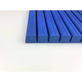 Oszlop- és falvédő bordázott, 200x100x2 cm, kék