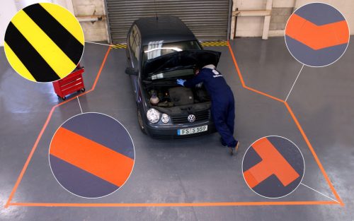 PermaLine Ipari Padlójelölő, 0,9mm vastag-75mmx30m-Narancs