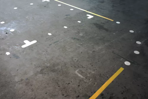 PermaLine Veszélyre Figyelmeztető, 0,9mm vastag-75mmx30m-Fehér-Fekete