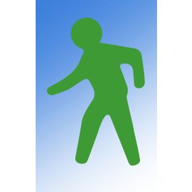 PermaLine Walking Man-328 x 500mm-Sárga