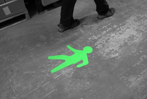 PermaLine Walking Man-328 x 500mm-Zöld