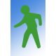 PermaLine Walking Man-328 x 500mm-Fekete-Sárga