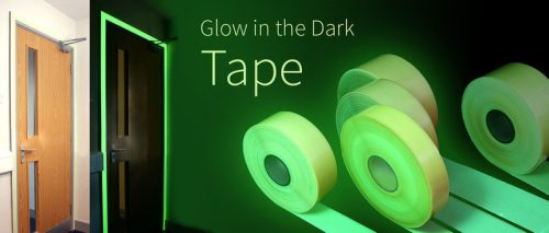 Világító Jelölőszalag egyszínű, 90-120 perc-100mmx10m-Fehér