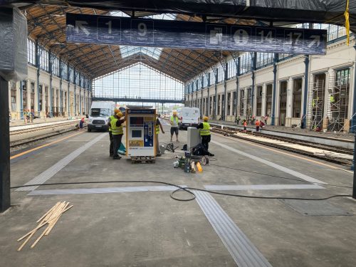 T-WALK 60cm x 40cm Veszélyt jelző elem sötét szürke