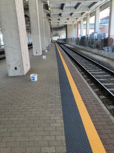 T-WALK 60cm x 40cm Vezetősáv világos szürke